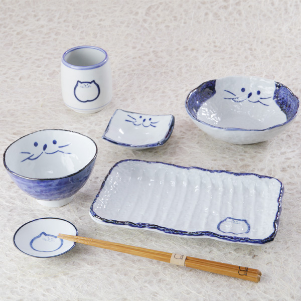 猫食器,和御膳,一式