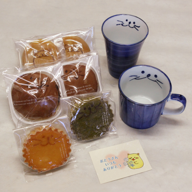 父の日,ギフト,どら焼き,饅頭,食器,メッセージカード