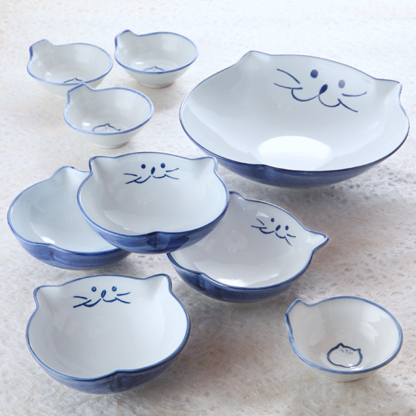大鉢,とんすい,浅鉢,猫食器,のらや